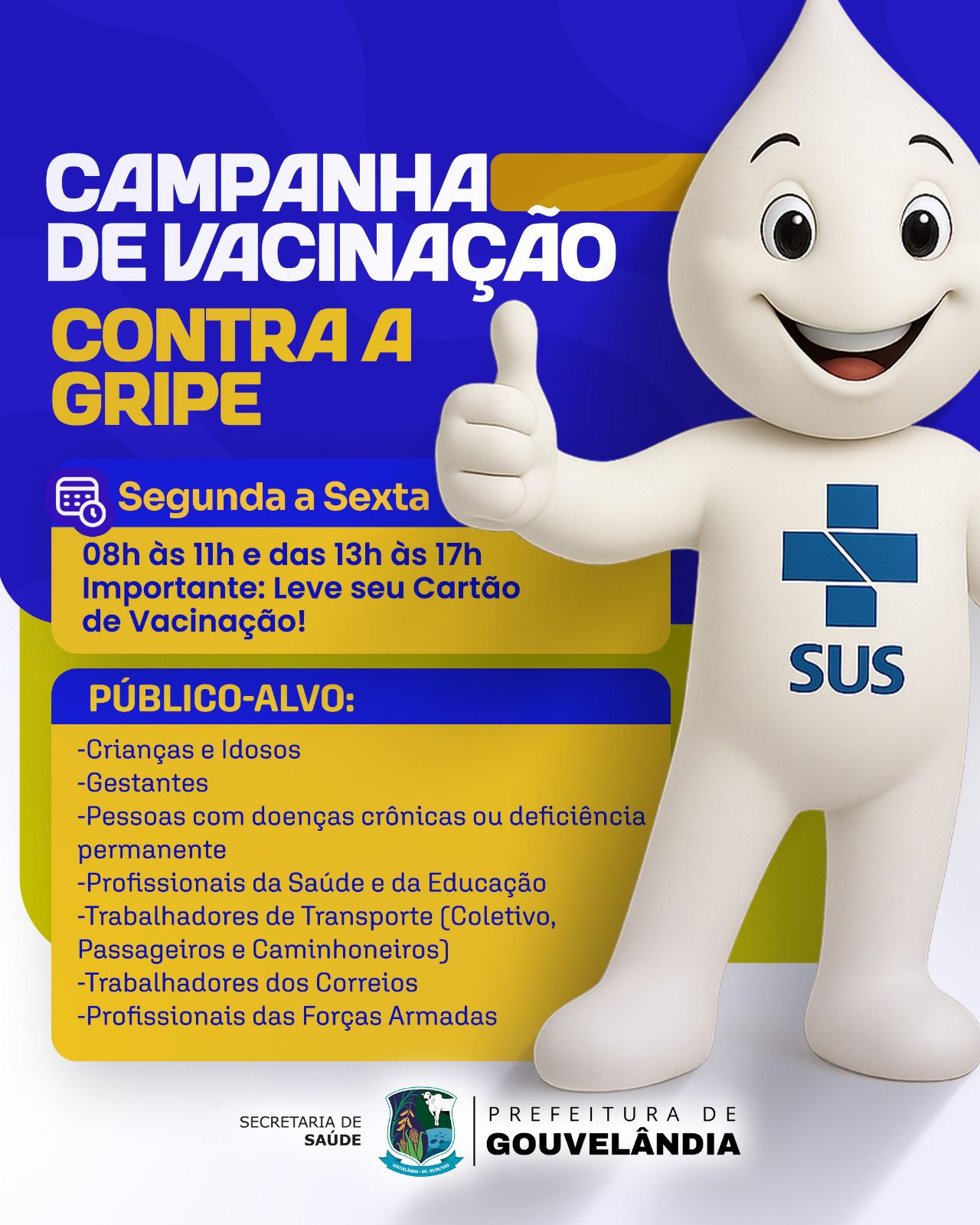 CAMPANHA DE VACINAÇÃO CONTRA A GRIPE