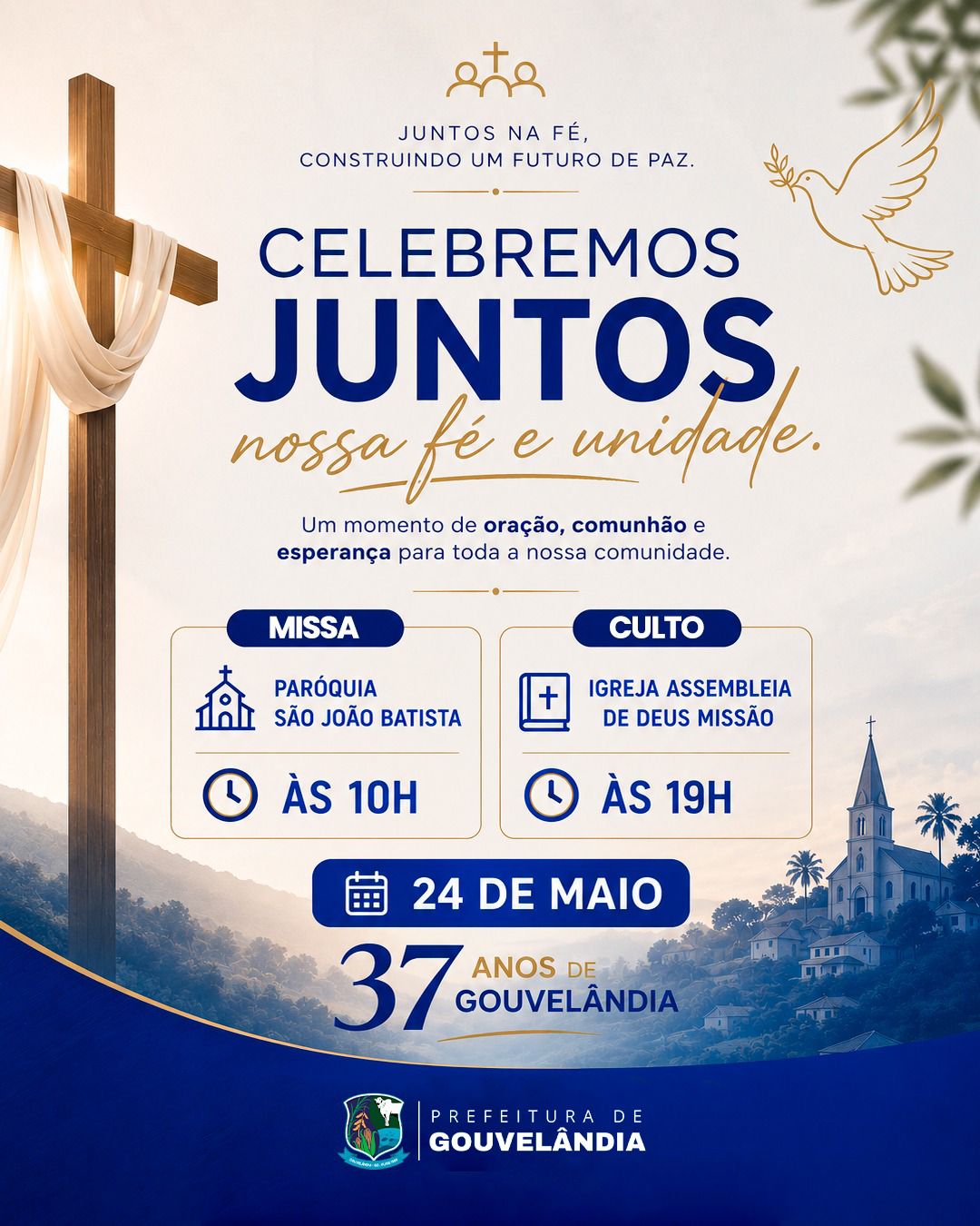Juntos na fé, construindo um futuro de paz! 🕊️✨