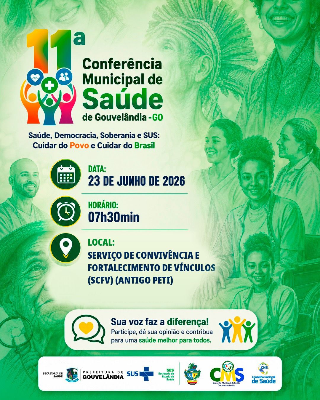 🩺 11ª Conferência Municipal de Saúde!
